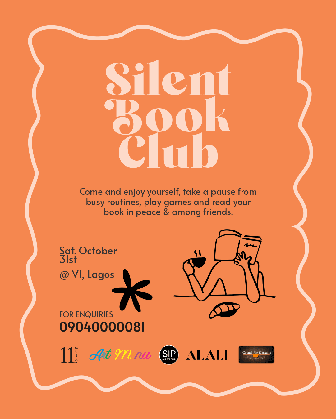 Silent Book Club VI: Victoria Island Lagos (Oct Edition)