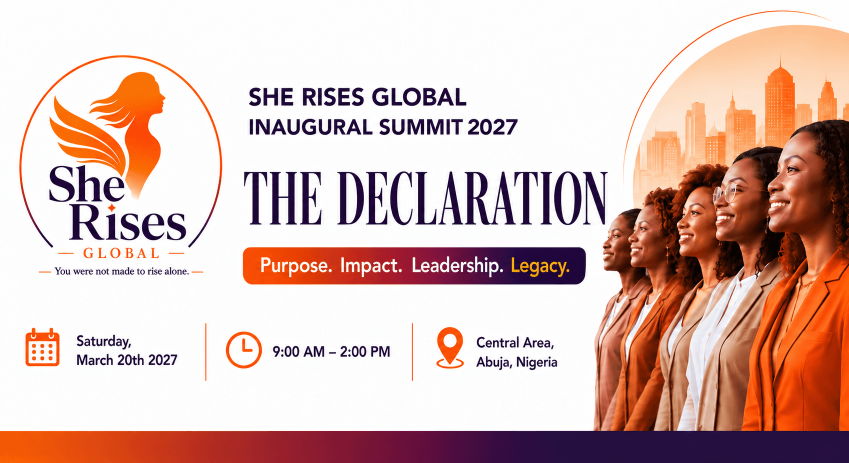 SHE RISES GLOBAL INAUGURAL SUMMIT 2027
