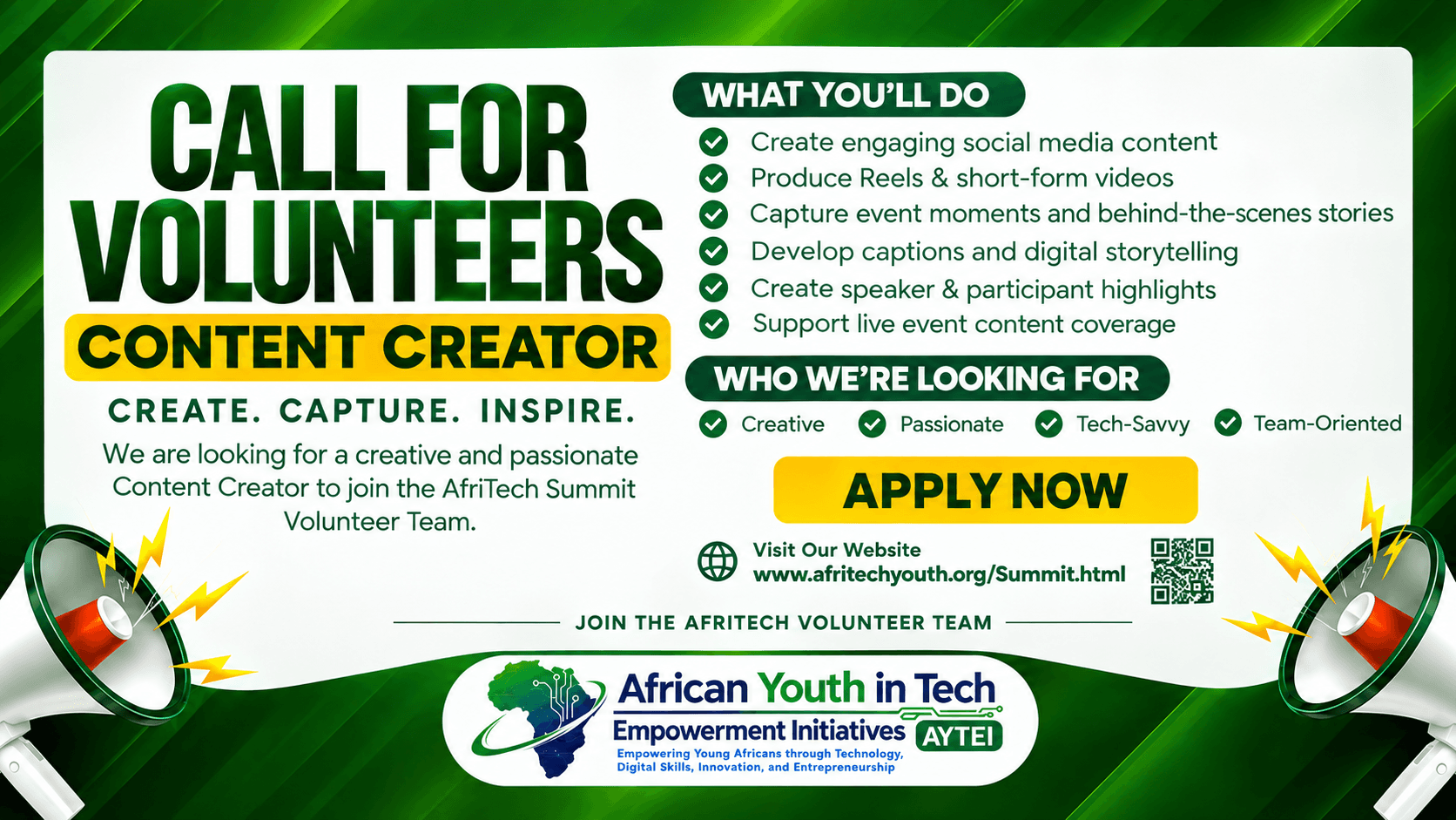 Join the AfriTech Summit 2026 Volunteer Team