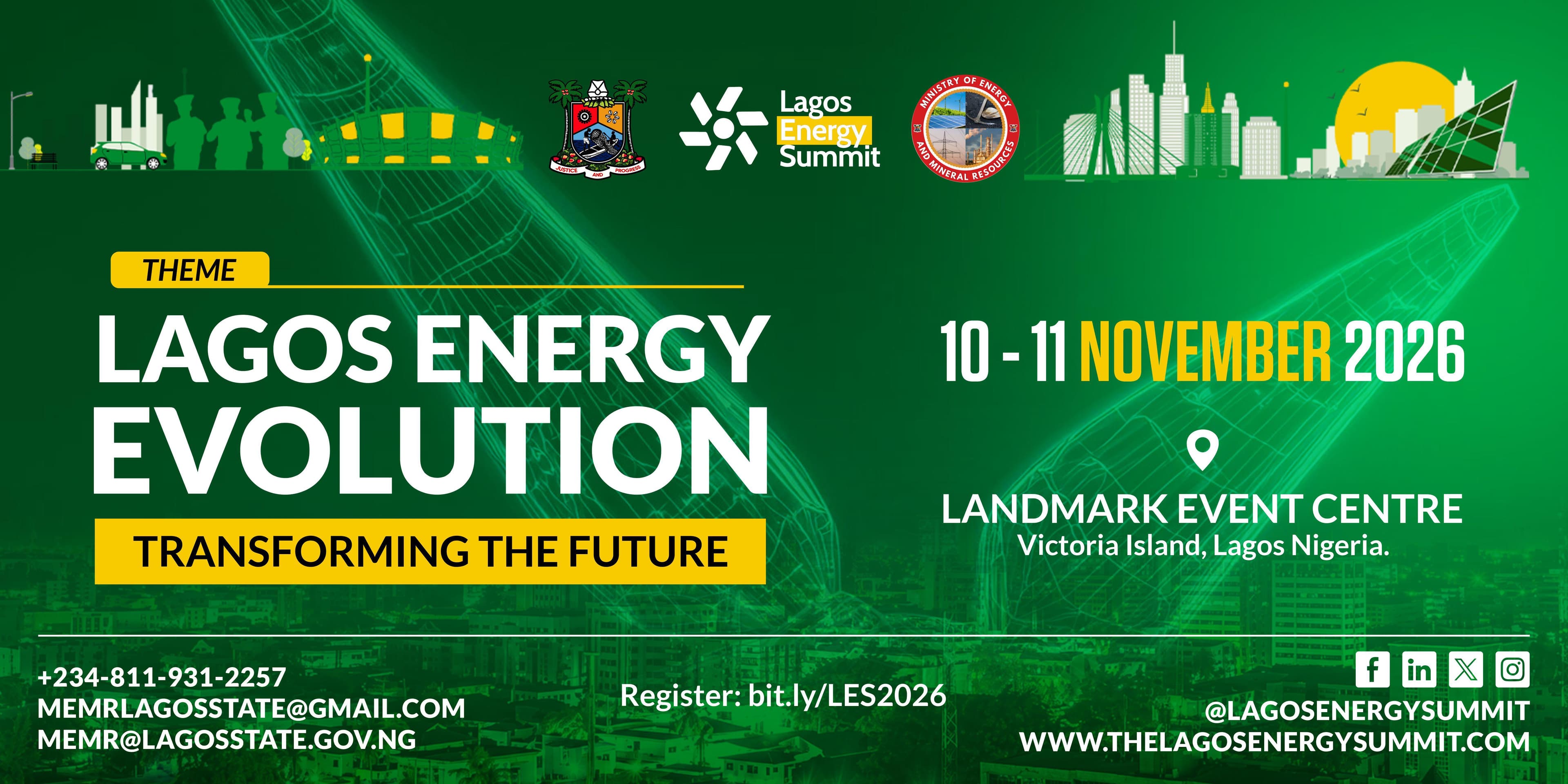 Lagos Energy Summit 2026: Lagos Energy Evolution – Transforming the Future