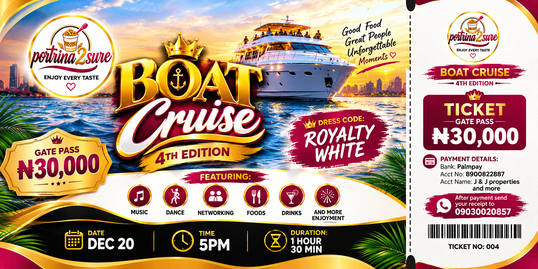 Boat cruise 2026
