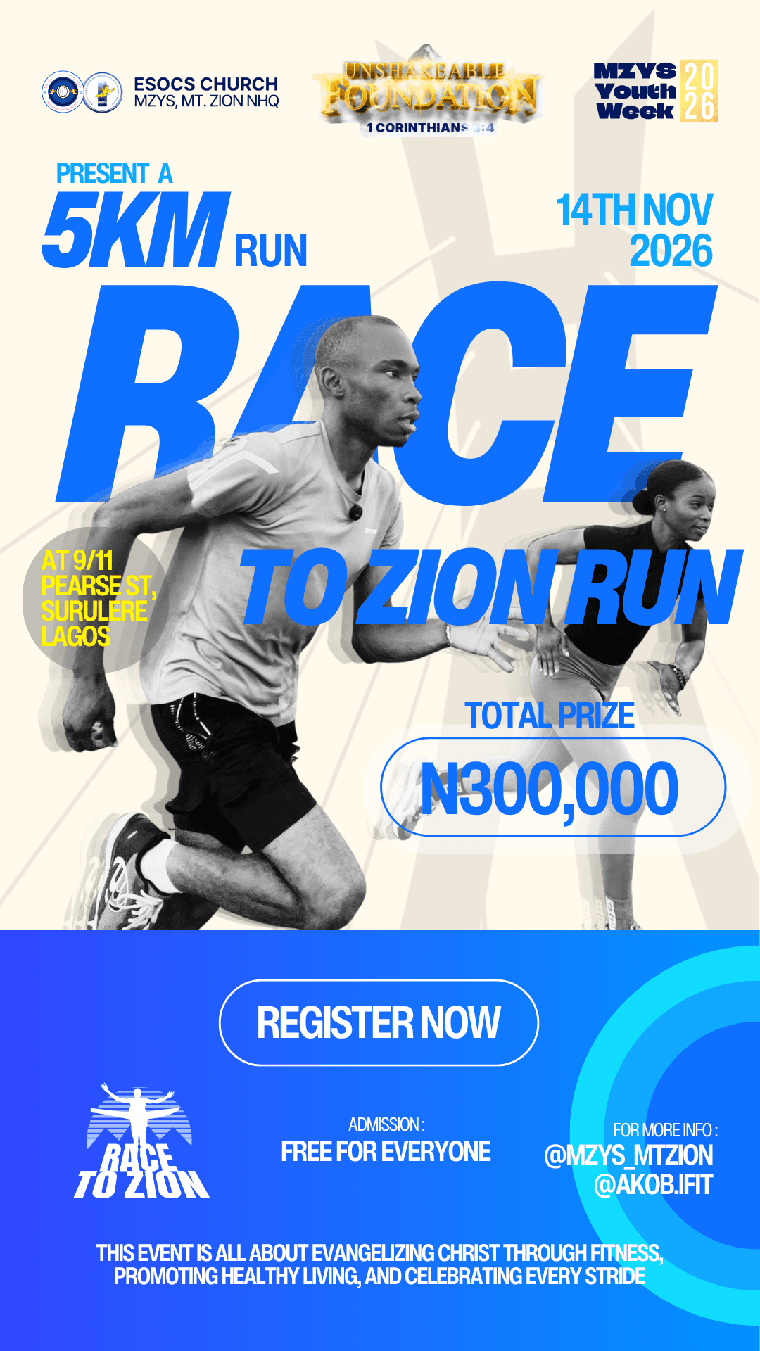 RACE TO ZION 5KM RUN