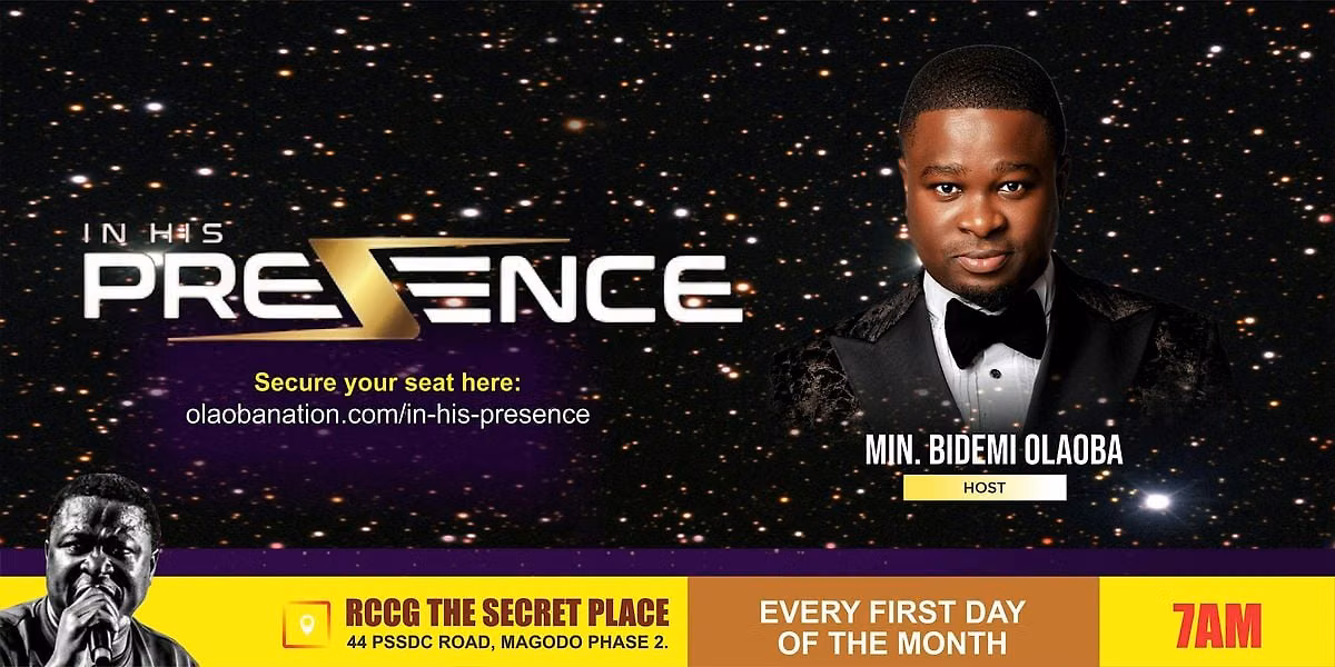 In His Presence – with Min. Bidemi Olaoba