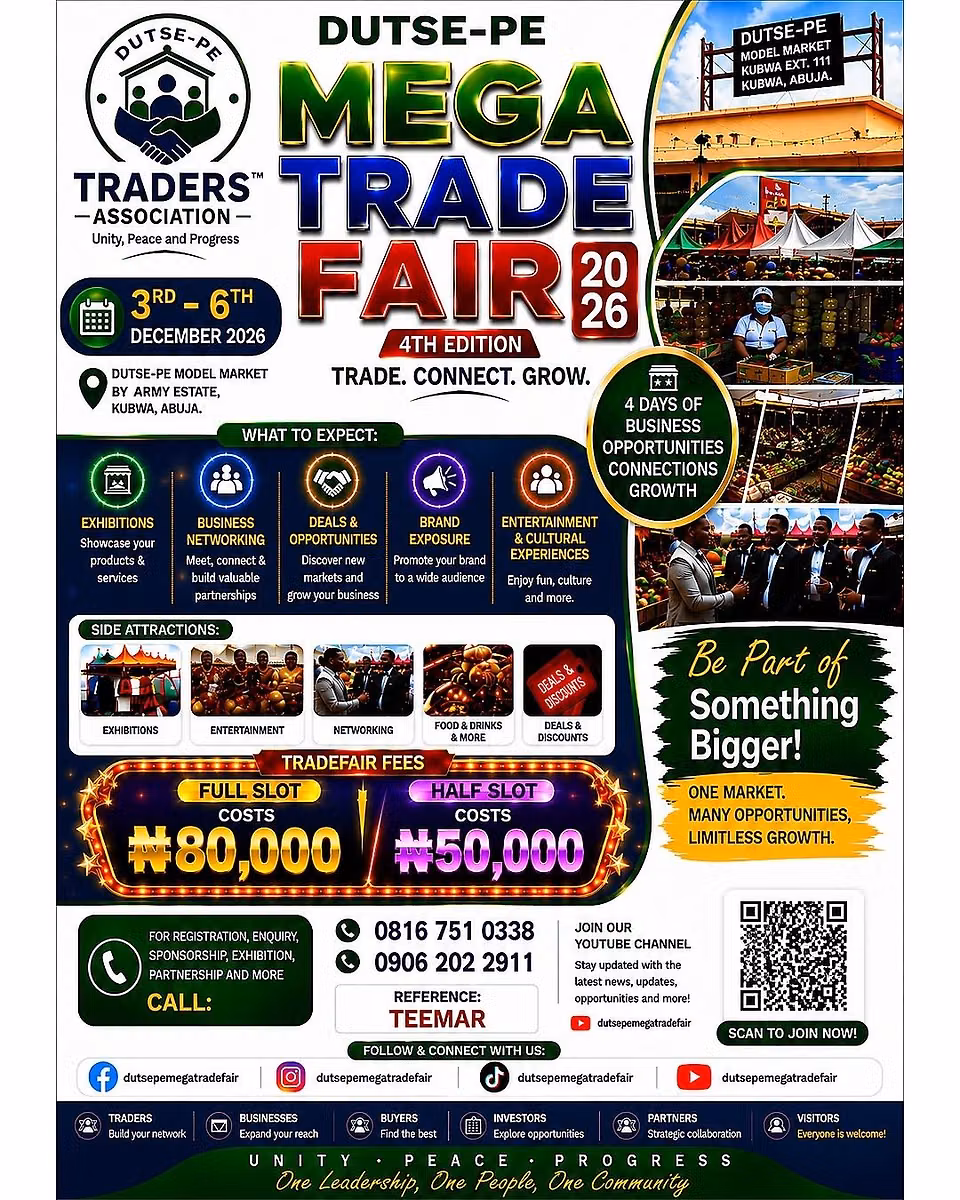 DUTSE-PE MEGA TRADE FAIR 2026 4TH EDITION