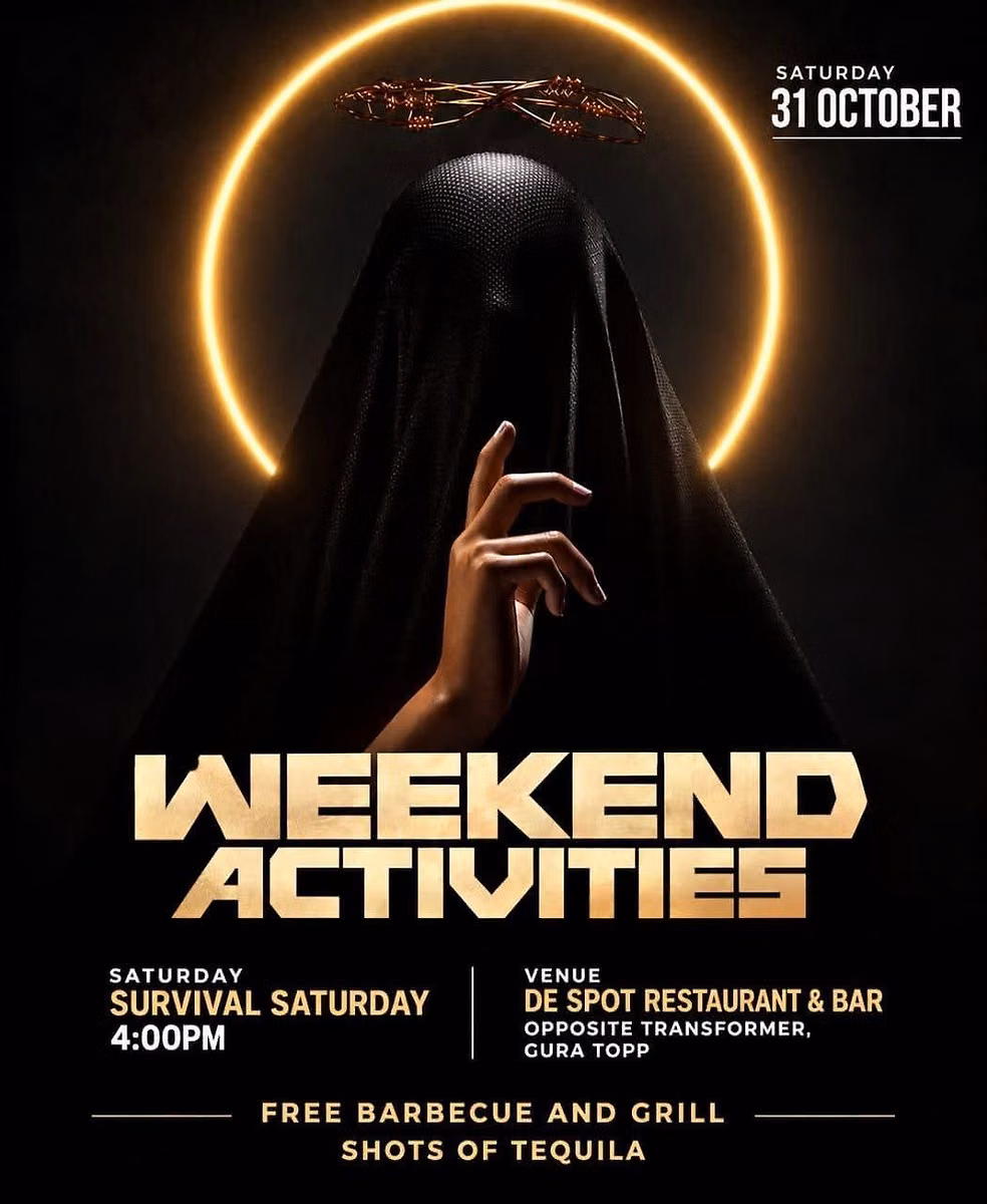 Weekend activities at De-Spot kitchen