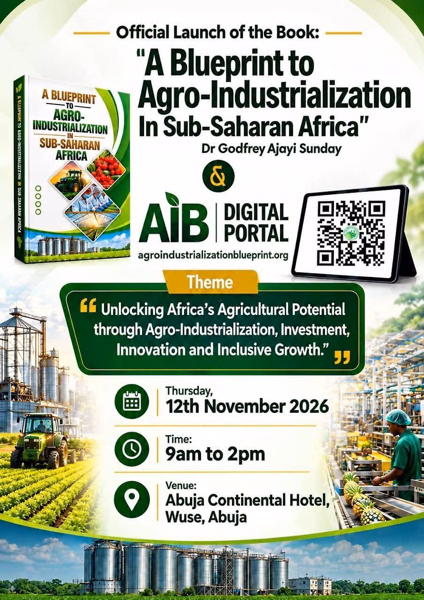 Official Launch of the Book: A Blueprint of Agro-Industrialization in Sub-Saharan Africa.