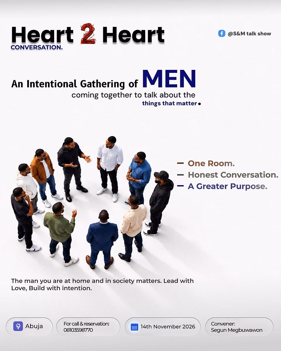 MEN’S HEART TO HEART CONVERSATION