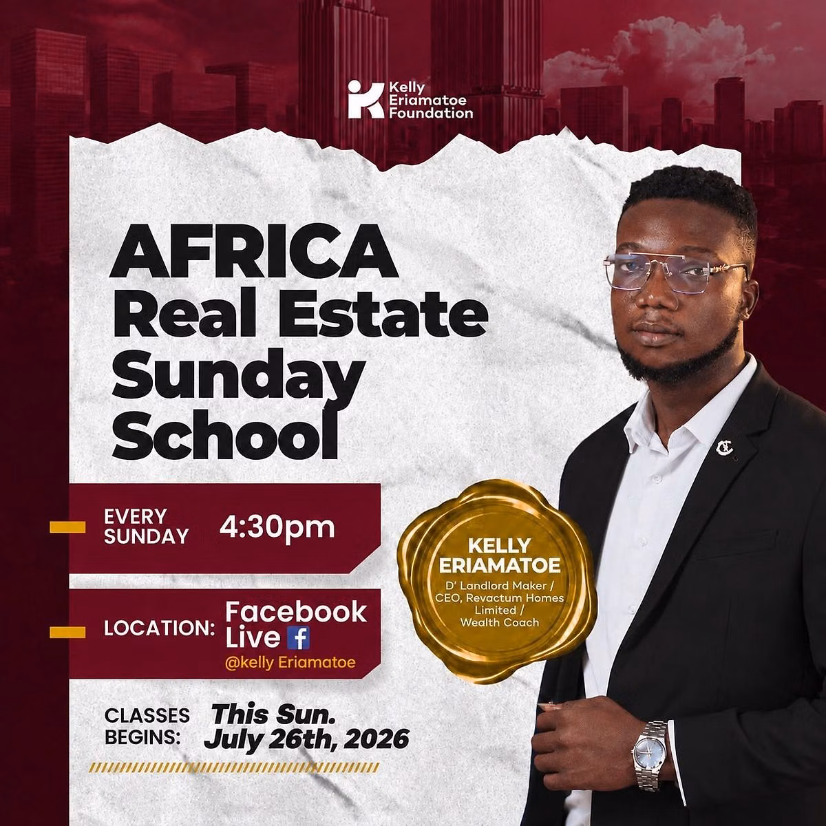 AFRICA REAL ESTATE SUNDAY SCHOOL